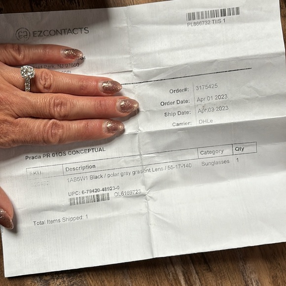 Prada Black Conceptual Polar Gray Gradient Lens Sunglasses - Picture 4 of 10